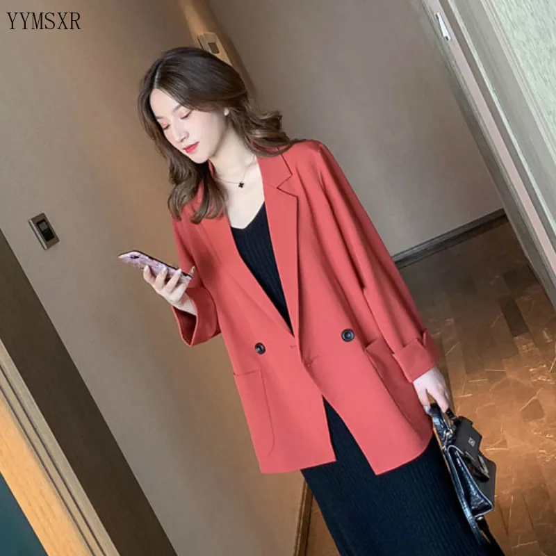 Новинка 2020 высококачественные повседневные женские куртки маленькие костюмы