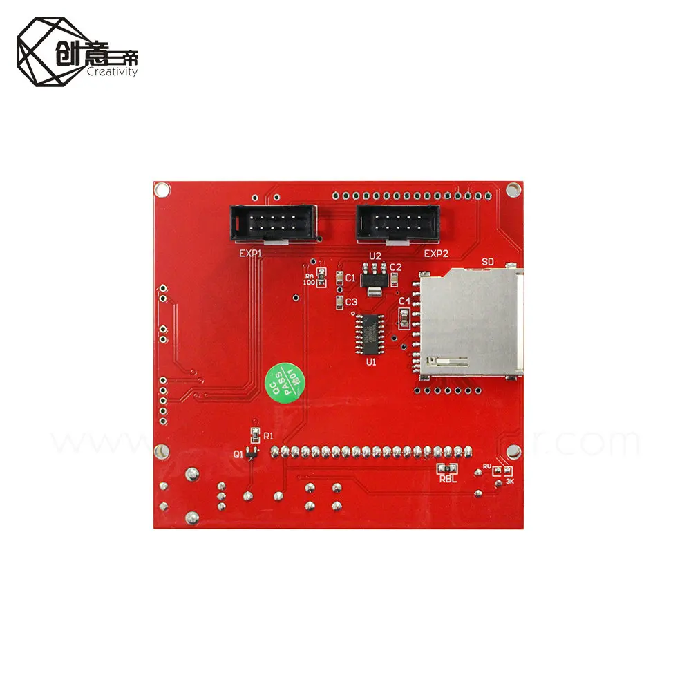 

Free shipping 12864 LCD Ramps Smart RAMPS 1.4 Controller Control Panel 12864 Display lcd Monitor Motherboard Blue Screen Module