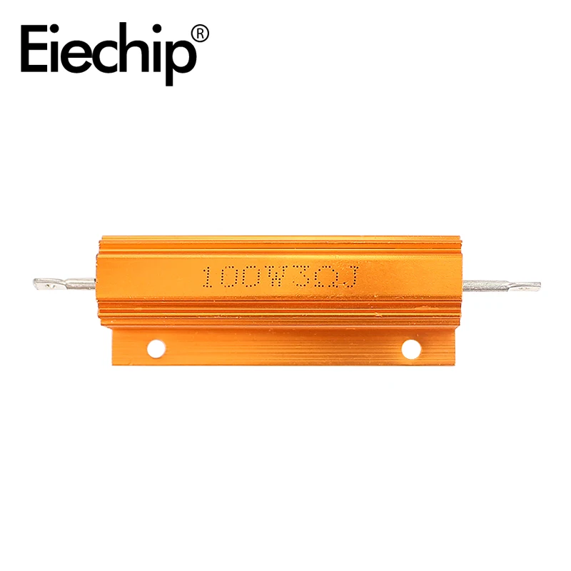 2 шт. 100 Вт с проволочной обмоткой резистор Алюминий металлический корпус Чехол RX24