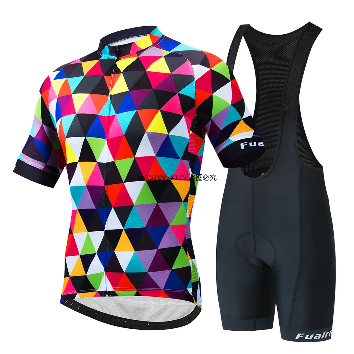 

FUALRNY Polyester Pro Cycling Jersey Set MTB Bicycle Clothes Sportswear Bike Clothing Maillot Ropa Ciclismo Cycling Set