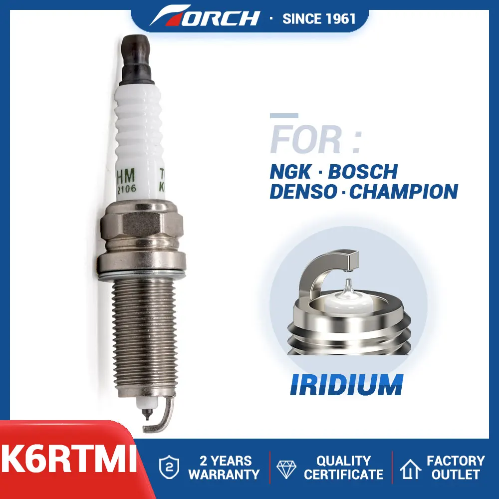 Оригинальный фонарь Spark Свеча зажигания Iridium TORCH K6RTMI для свечи - Цена: 435.5