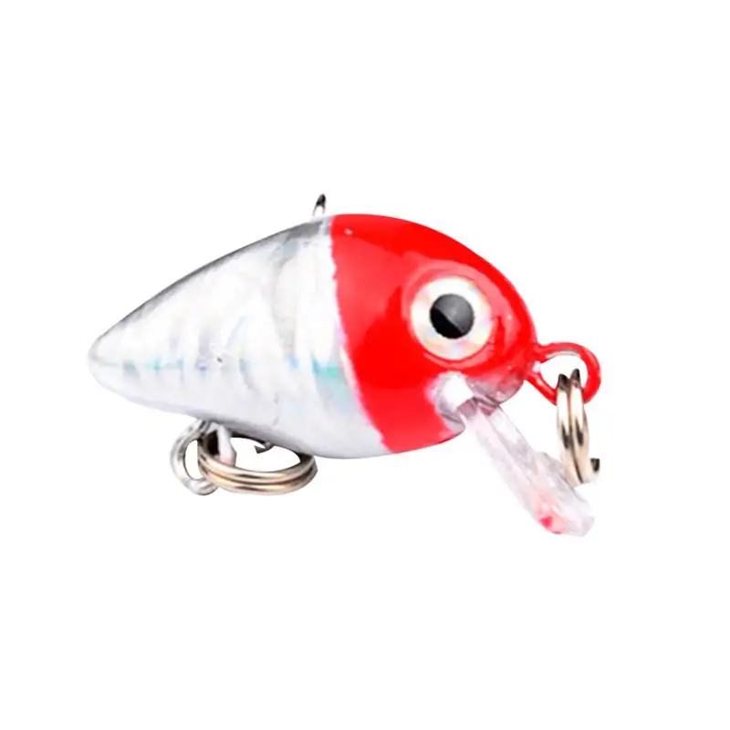 1pc 2.6cm Wobbler Fishing Lure Topwater Crankbait Artificial Hard Fishing Bait Pesca Floating Fishing Lures Bass Treble Hook