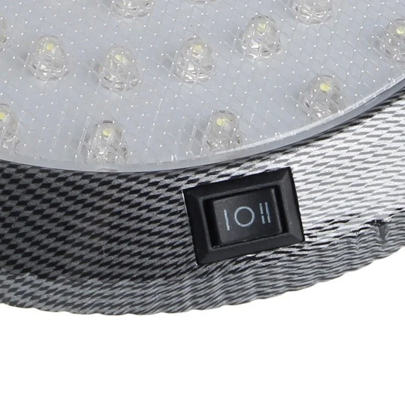 

12V Car Vehicle 46-LED Interior Indoor Roof Ceiling Dome Light White Reading Lamps 12.5 x 12.5x 2cm
