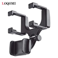car rearview mirror holder phone bracket car holder 360 rotation cell phone holder stand for 3 5 5in gps smartphone universal