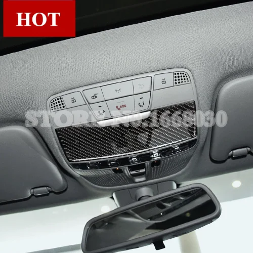 Углеродного волокна перед чтение светильник Накладка для Benz GLC X205 X253 2015 2021 1 шт.