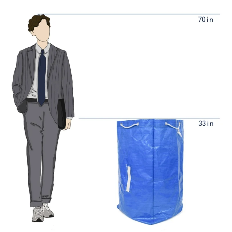 

Large Garden Bag, Heavy Duty Leaf Bag, Reusable Waste Bag, Foldable Outdoor Garbage Storage Bag 4