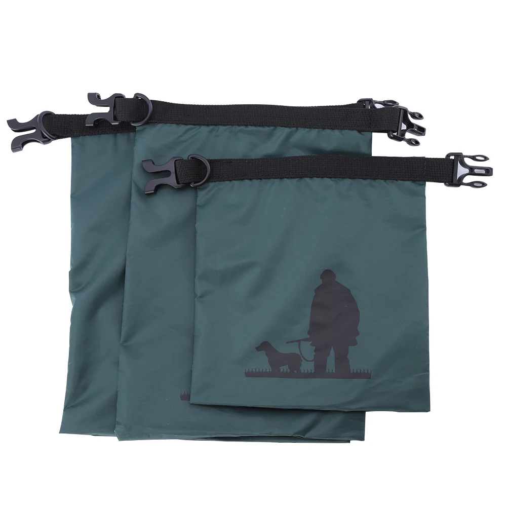 3 Pcs Set Outdoor Swimming Waterproof Bag Camping Rafting Storage Dry With Adjustable Strap Hook New | Спорт и развлечения