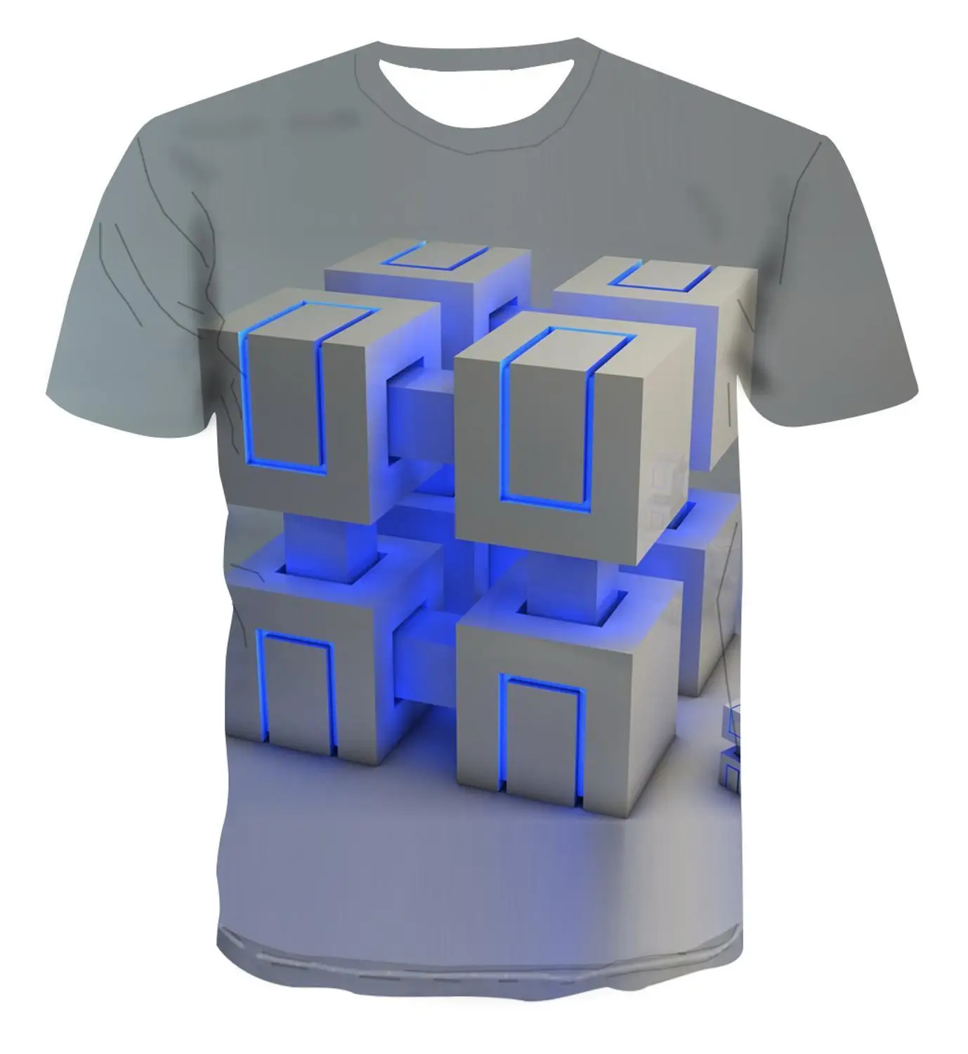 

Популярная трендовая футболка с геометрическим рисунком, Мужская футболка с простым 3d рисунком букв, уникальный Мужской Топ S -6xl