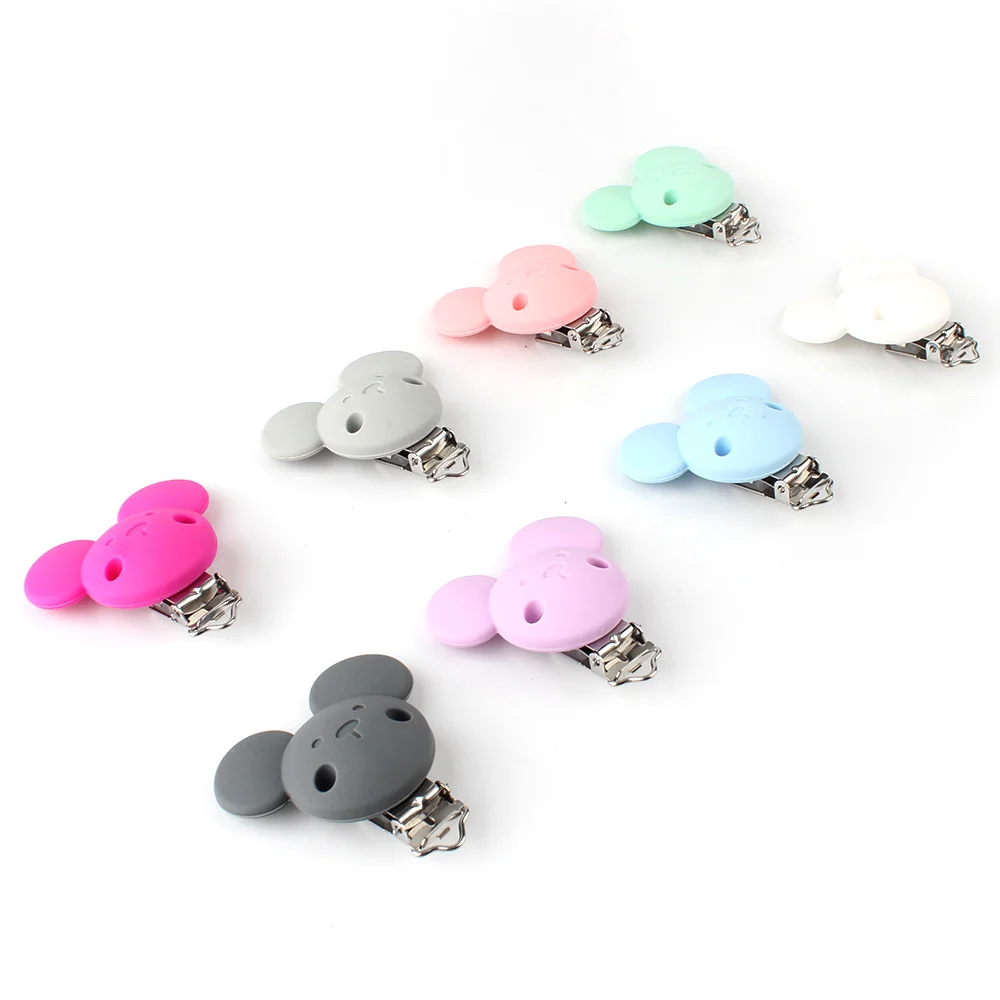 Зажимы для соски-пустышек из силикона прорезывания зубов 2 шт. | Мать и ребенок