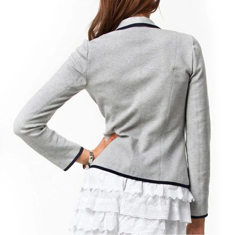 

Newest Women Blazer Long Sleeves Lapel Short Coat Jacket Outwear