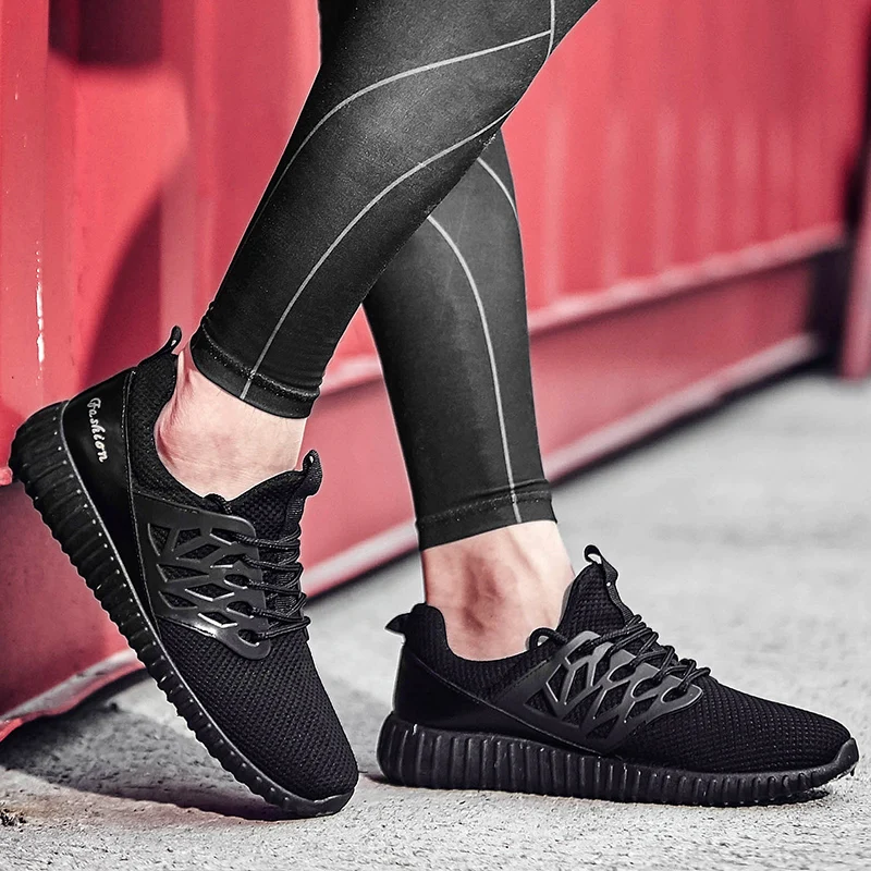 HUMTTO мужские кроссовки из лайкры и ткани для бега удобные прогулочные беговые