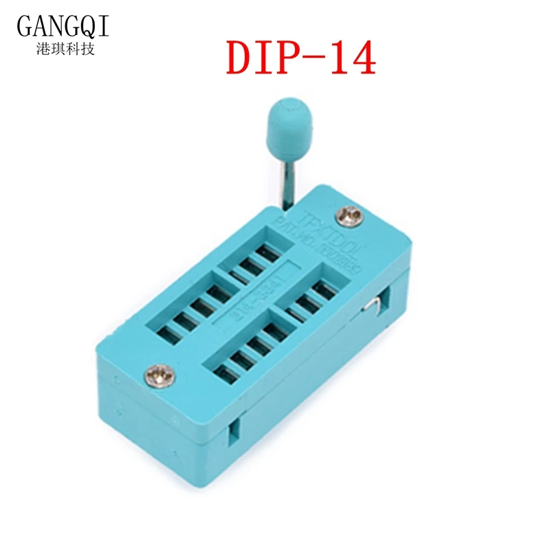 

1 шт./лот, 14 16 18 20 24 28 32, 40P Pin 2,54 мм, зеленый DIP, универсальная розетка ZIF IC, тестовая розетка типа припоя, сиденье с замком IC), розетка ﻿