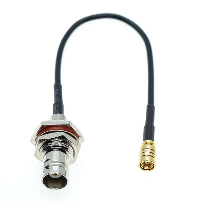 

BNC мама гайка перегородка к SMB разъем мама Коаксиальный RF отрезок FPV Перемычка кабеля RG174