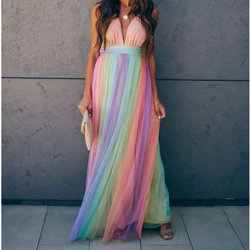 Летнее сексуальное сетчатое женское платье макси 2020 вечерние дужное вечернее на