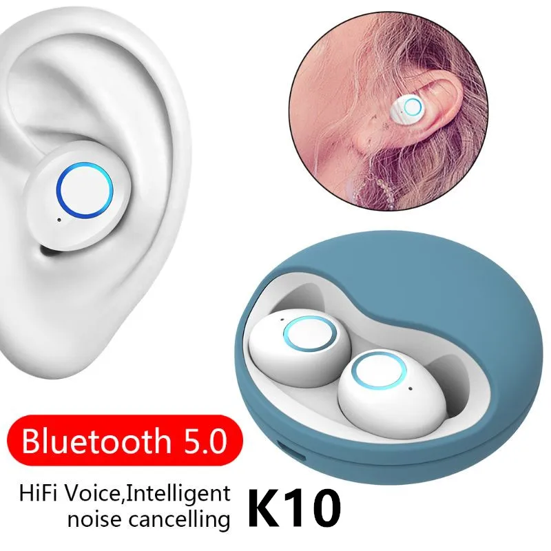 Беспроводные наушники вкладыши k10 с поддержкой Bluetooth 5 0 и микрофоном|Наушники