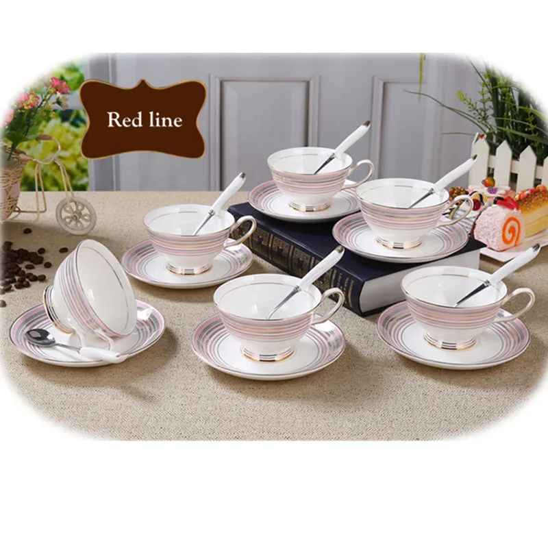 1 set KAWAYE Royal Luxury Bone China Coffee Cup Premium Ceramic Floral Pattern Porcelain Teacup Set Gift 7ZOP06 | Дом и сад
