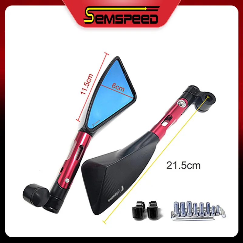 Универсальные мотоциклетные спортивные зеркала заднего вида для KAWASAKI Ninja 500R 650R/ABS