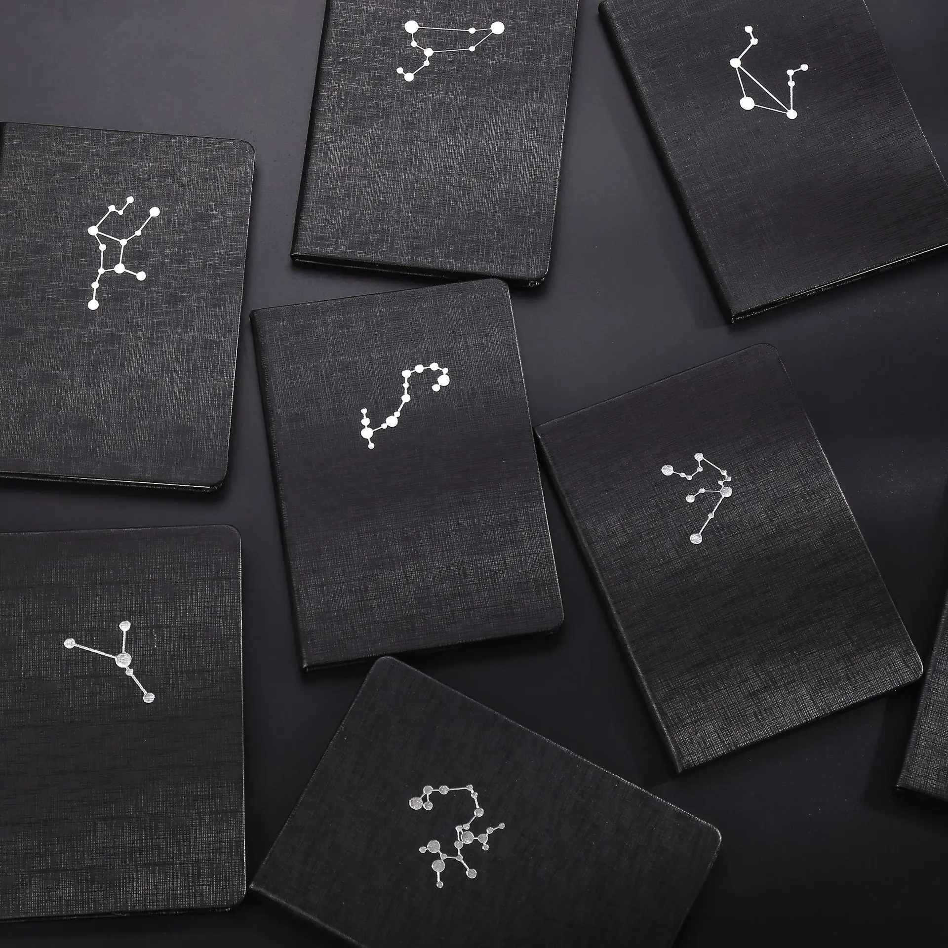 Блокнот с двенадцатью созвездиями ежедневник позолотой для Овен рыб Водолей