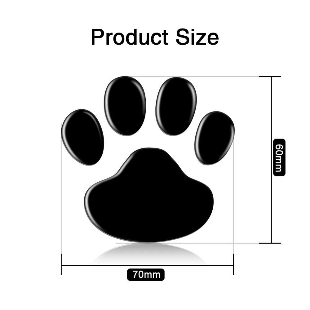 2 шт./компл. крутая наклейка на автомобиль Дизайн лапа 3D животное собака кошка