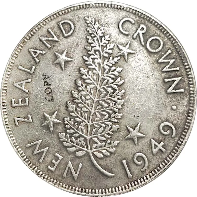 1949 Новая Зеландия монеты Реплика Джордж 1 Корона Медь коллекционная | Дом и сад