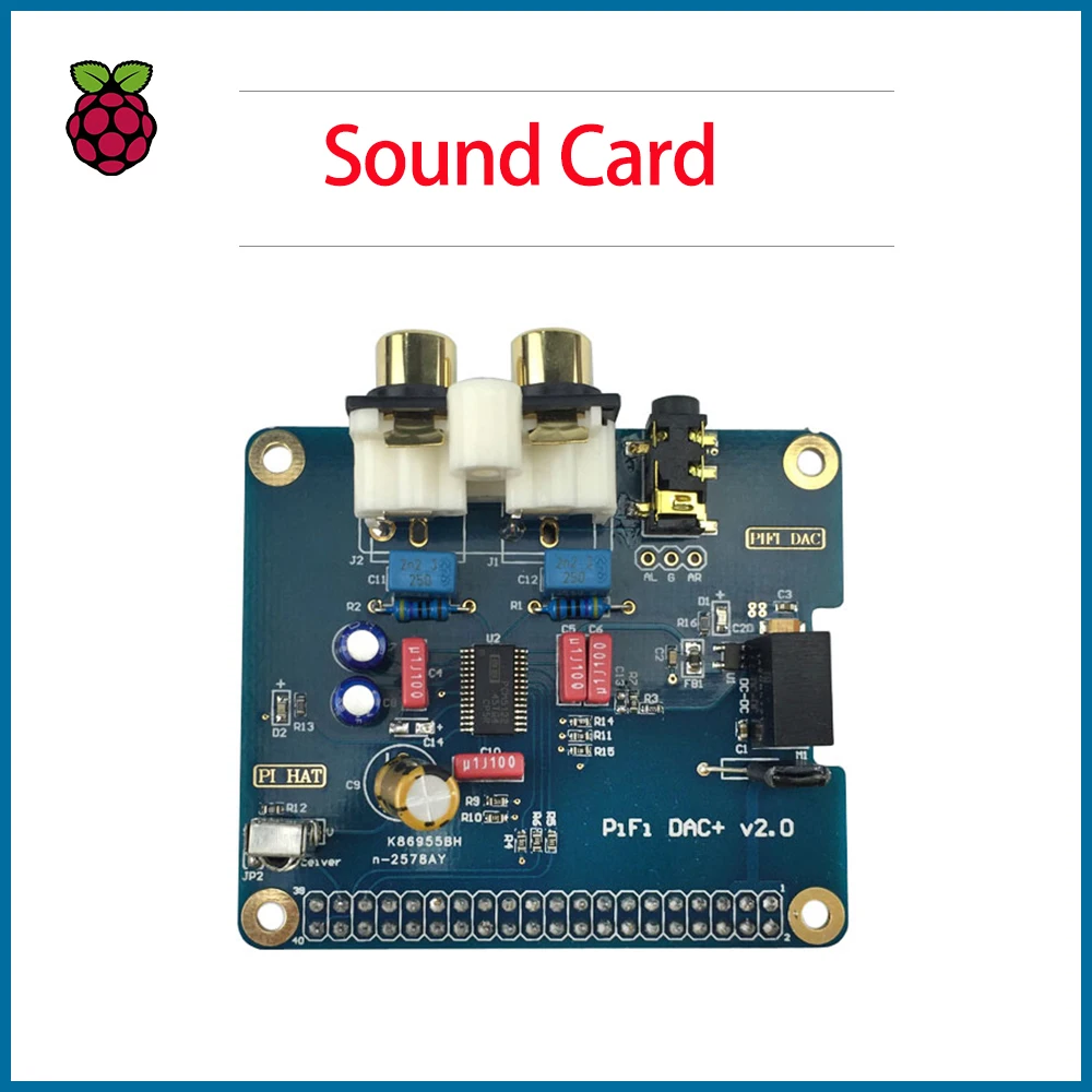 S Робот Raspberry Pi 4 Модель B PiFi DAC + V2.0 звуковая карта акриловый корпус аудиоплаты