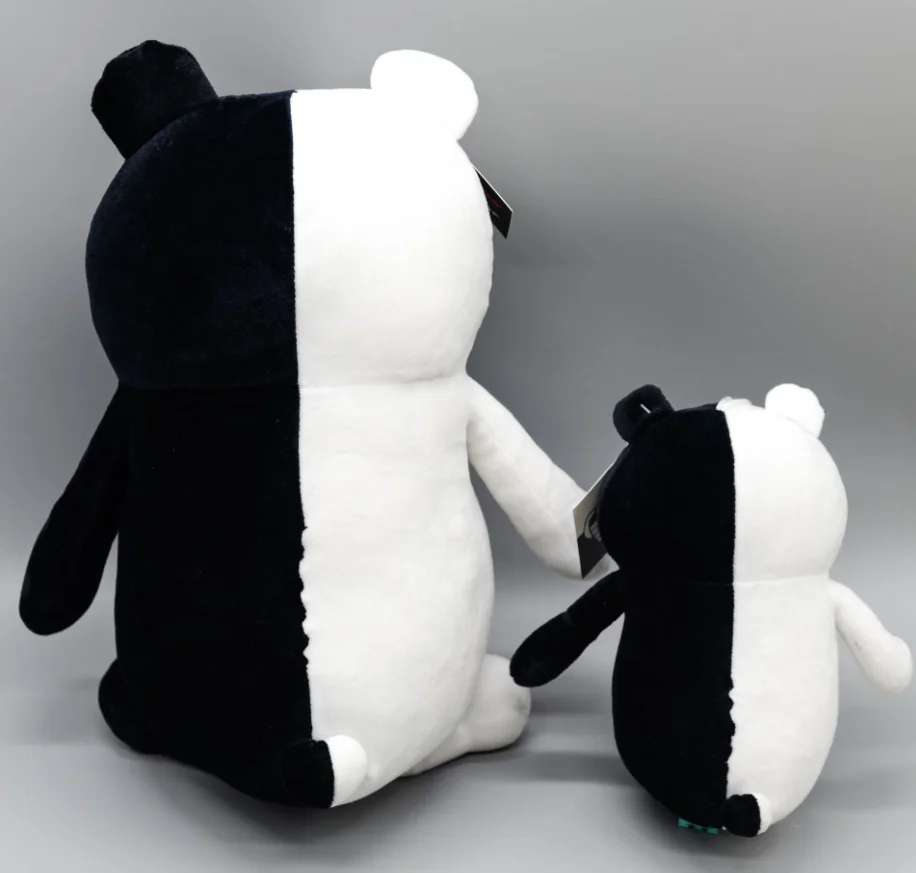 Плюшевый черный и белый медведь monokuma плюшевые игрушки данганронпа мономедведь