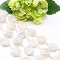 2strandslot round white stripe agate loose natural stone beads for woman diy necklace bracelets jewelry making strand 15