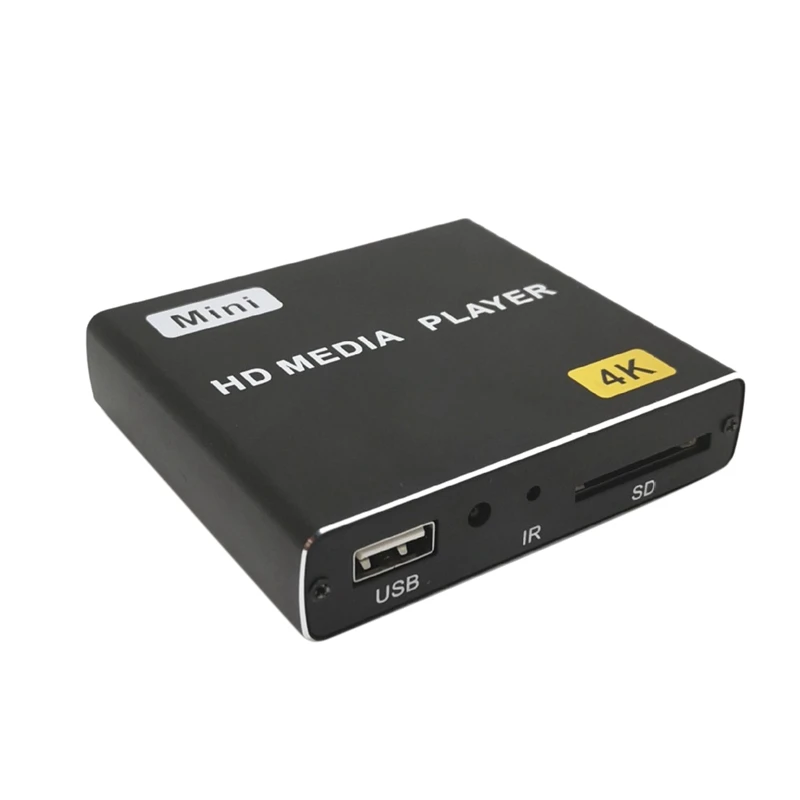 Мини 4K Full HD 1080P медиаплеер с поддержкой SD/USB/HDMI/AV/Autoplay H.265/H.264(EU Plug) | Электроника