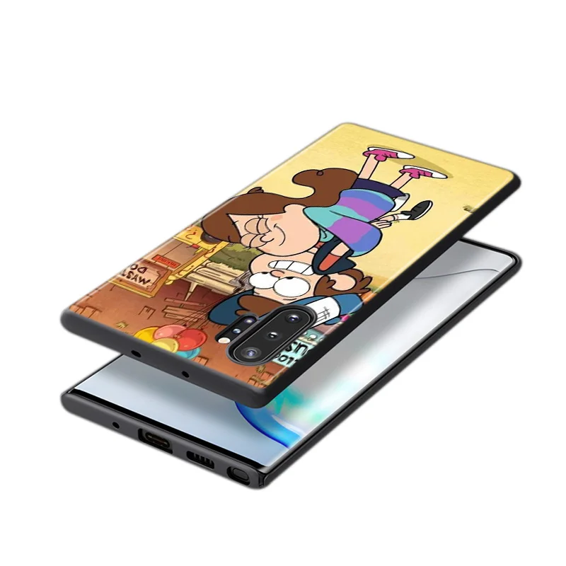 

Gravity Fall Family For Samsung Galaxy Note 20 10 9 8 S21 S10 S10E S9 S8 S7 Ultra Lite Plus Pro 5G Black Silicone Phone Case
