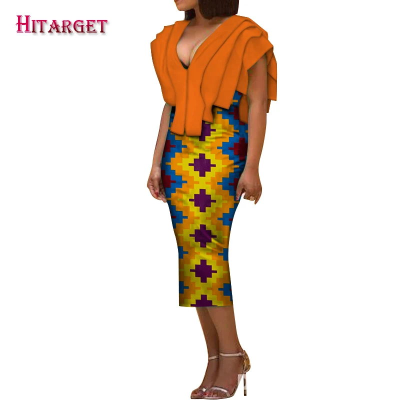 Africa Dress for Women new Danshiki Bazin Riche Sexy Wedding Party sleeveless long Dress Traditional African Clothing WY5853