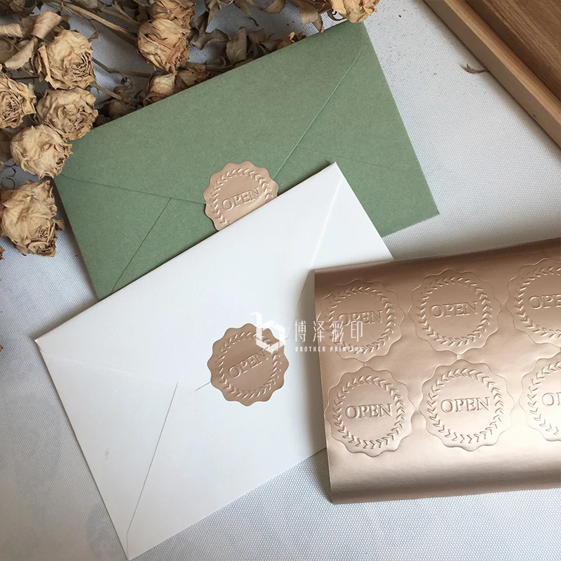 50 шт./лот свадебные наклейки цвета шампанского|Канцелярские наклейки| |