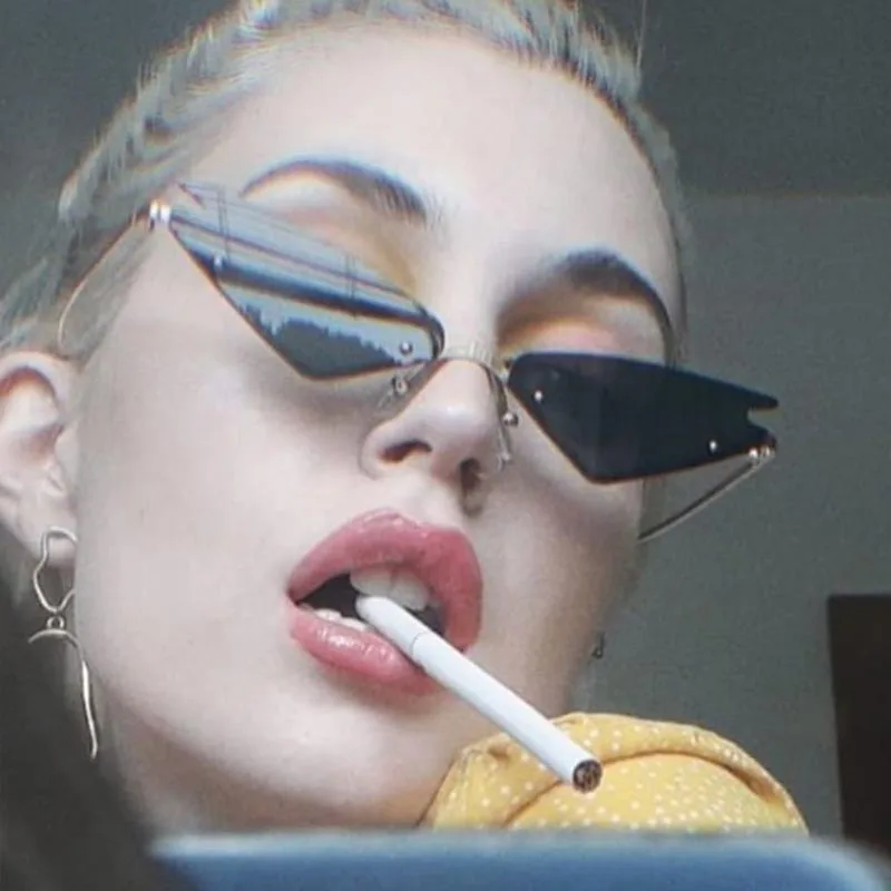 Солнцезащитные очки кошачий глаз унисекс модные брендовые дизайнерские