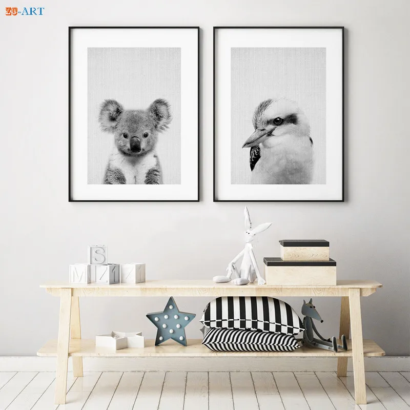 Постер Kookaburra с животными для детской комнаты рисование на холсте австралийскими