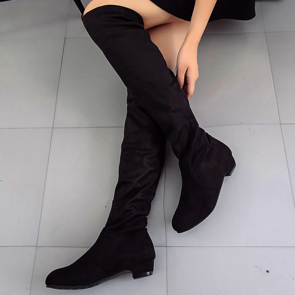 Женская обувь на плоской подошве из эластичной ткани Сезон осень зима Цвет