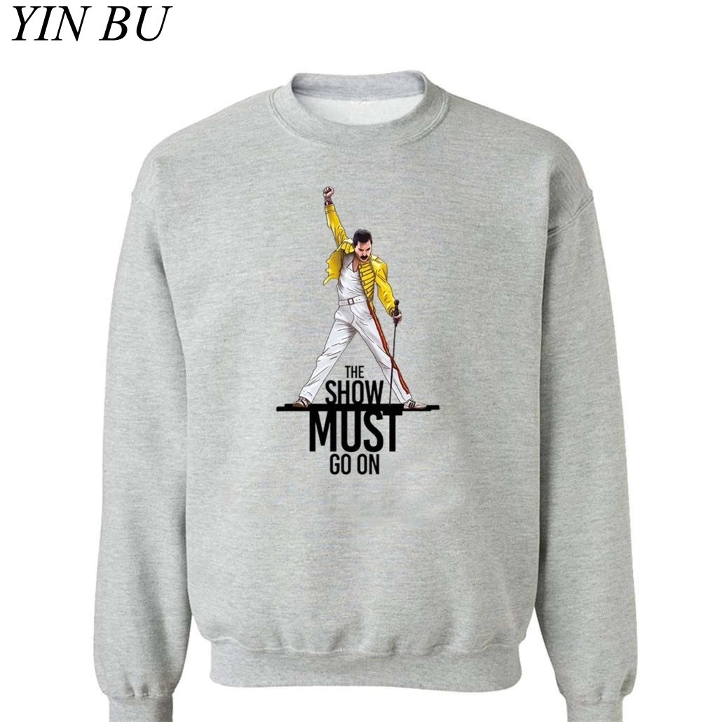 Фредди Меркури Queen Band новые толстовки с принтом Модные мужские и женские пуловеры