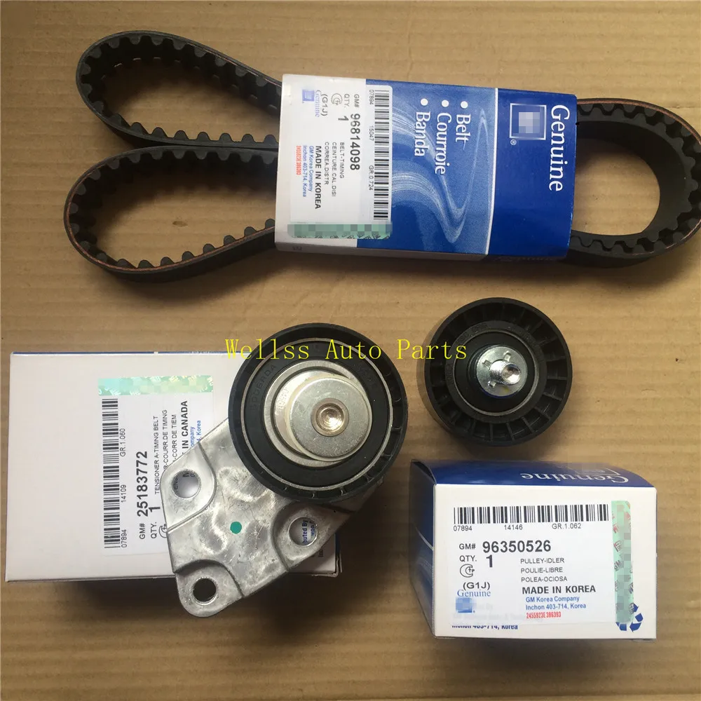 Комплект ремней ГРМ Натяжитель для Chevy Optra Lacetti Chevrolet Aveo 1 6 л DOHC 93744703 II 16 В