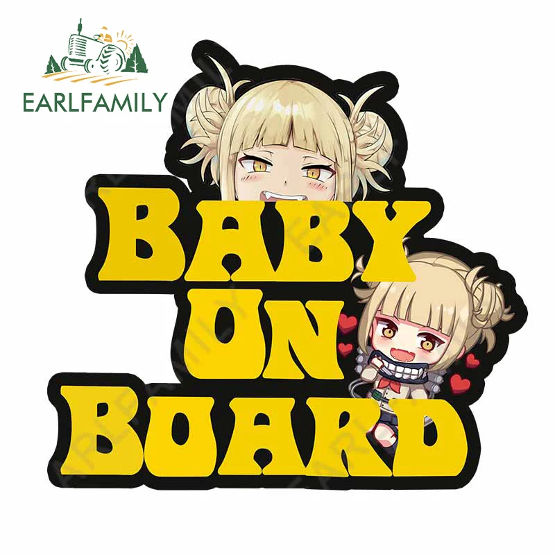 EARLFAMILY 13 см x 12 2 для малышей на борту моя геройская Академия химико Тога