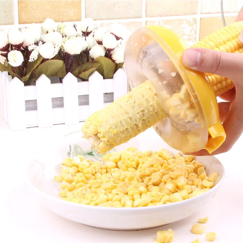

Creative Kitchen Gadgets Accessories Tool Corn Kerneler Grain Cob Thresher Stripper Peeler Remover Fruit Vegetable Tools