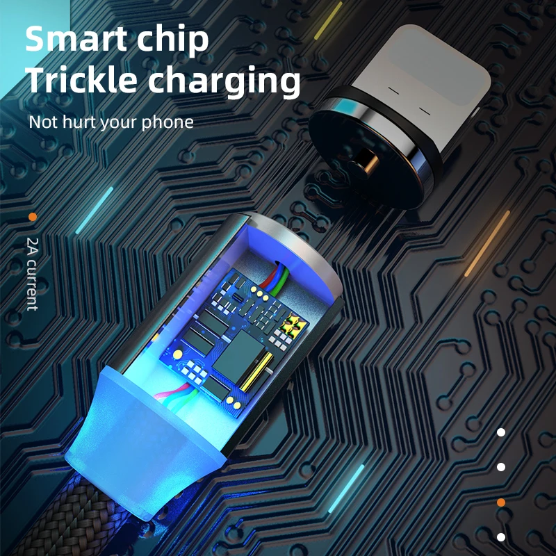 ! ACCEZZ Магнитный кабель Micro USB Type C для iPhone 11 Samsung быстрая зарядка магнитное зарядное