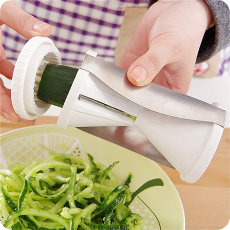 

Courgette Vegetable Spiralizer Grater Vegetable Spiral Slicer Cutter Shredders Slicers for Carrot Cucumber