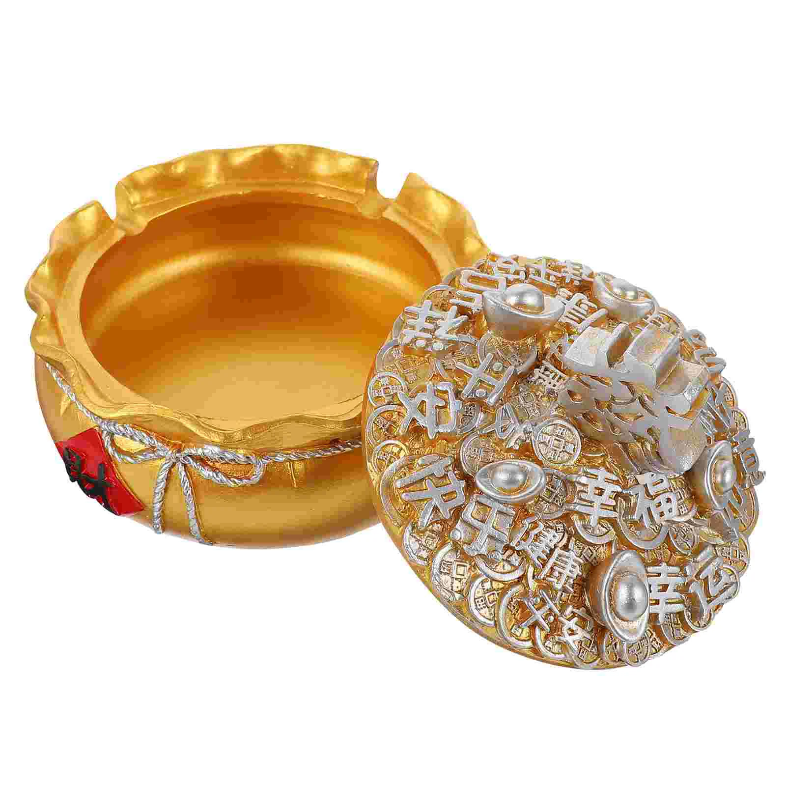 

1Pc Home Ashtray Simple Desktop Ashtray Practical Ashtray Desktop Ornament (Red)