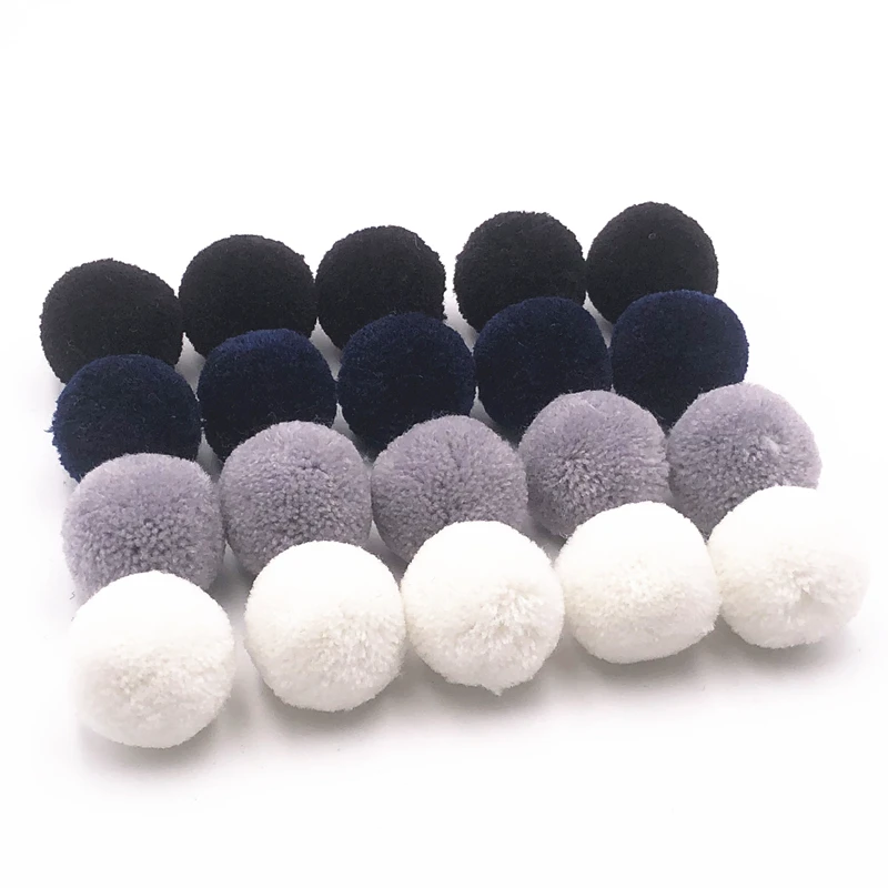 

15mm/20mm/25mm/30mm/40mm/50mm Multi Size Mix Match Soft Pompones Fluffy Plush Crafts DIY Pompom Ball Sewing Decorate Accessories