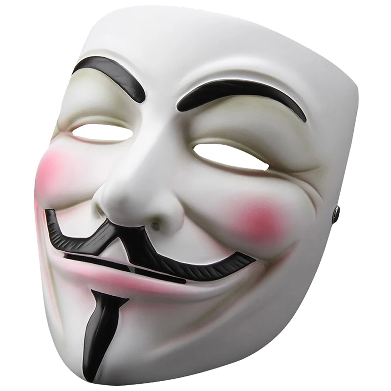 V для Vendetta Anonymous Guy Fawkes смоляная Маскарадная маска карнавальный костюм реквизит