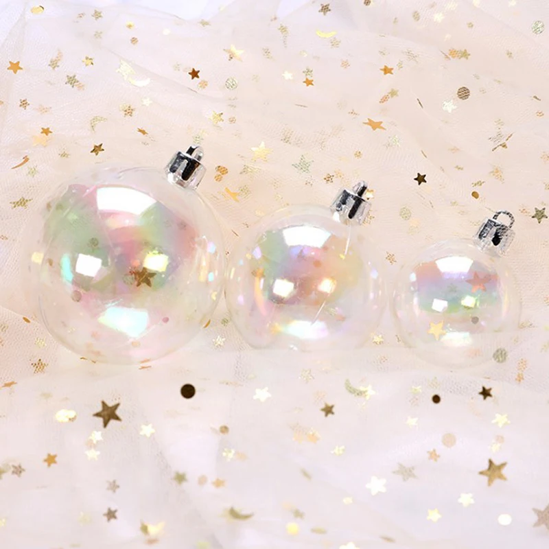 Transparent Bubble Ball Christmas Tree Hanging Bow Cake Baking Decoration DIY Wedding Birthday Party Supplier | Дом и сад