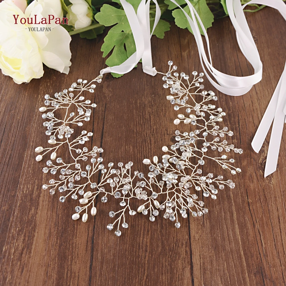 TOPQUEEN SH10 Золотой/Серебряный свадебный пояс для женщин со стразами пресноводный