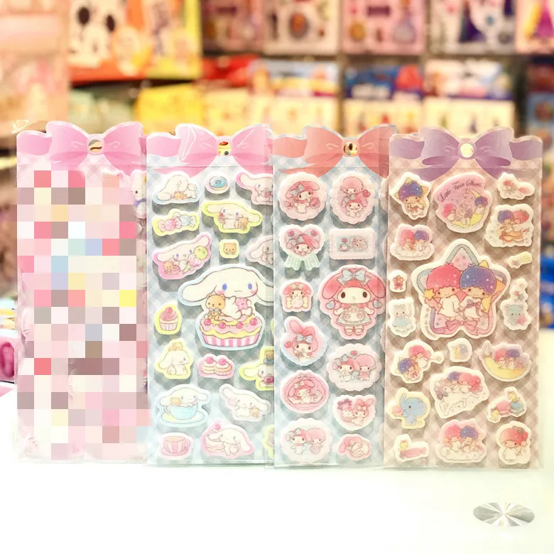 40 пакетов/лот ткань pompurin моя мелодия маленькие Две звезды sticker oroll стикер s stikers
