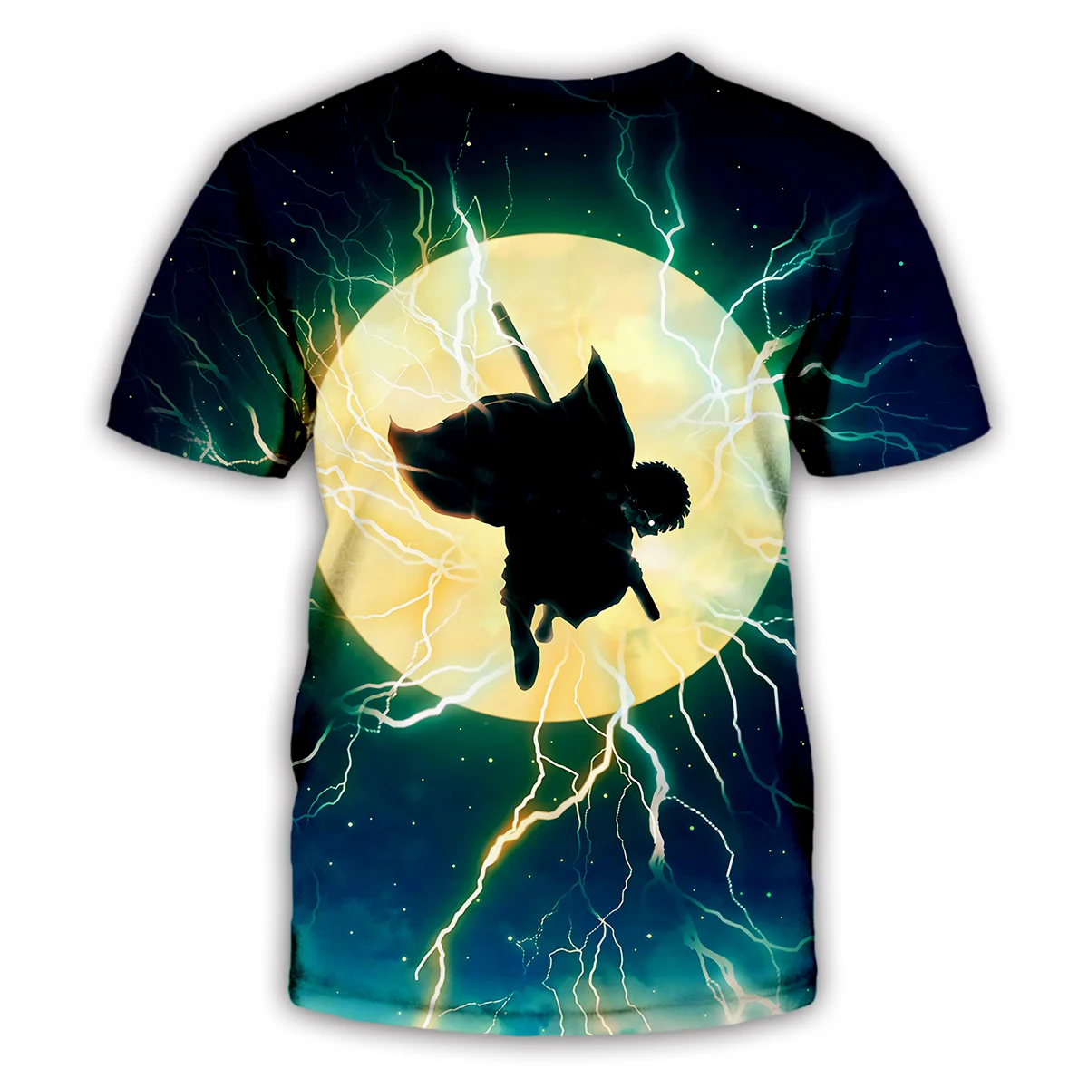 

PLstar Cosmos Demon Slayer 3D Printed Men for women t shirt Harajuku summer Short sleeve shirt Casual T-shirt top style-1