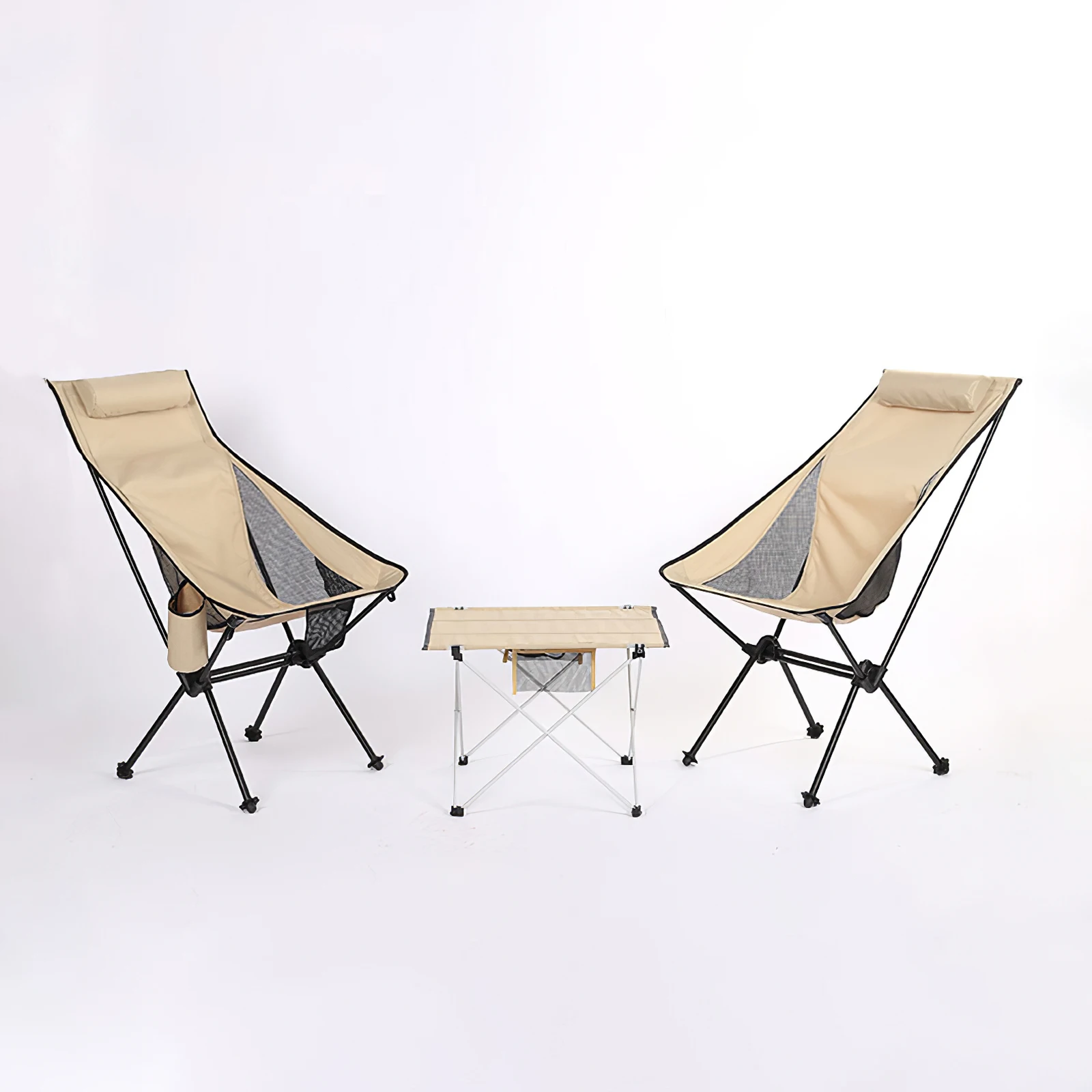 구매 초경량 야외 접이식 캠핑 의자, 피크닉 하이킹 여행 레저 배낭 달 관측 낚시 휴대용 의자