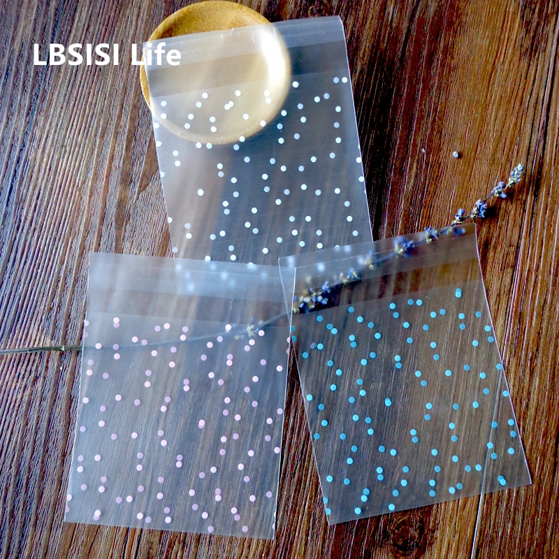 Lbssisi Life 100 шт. Упаковочные пакеты для конфет печенья мыла самоклеющиеся подарки на