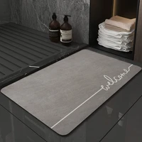 modern nonslip bath mat suede fabric moisture absorbent bathroom carpets durable toilet floor rug shower room foot pad 4 sizes